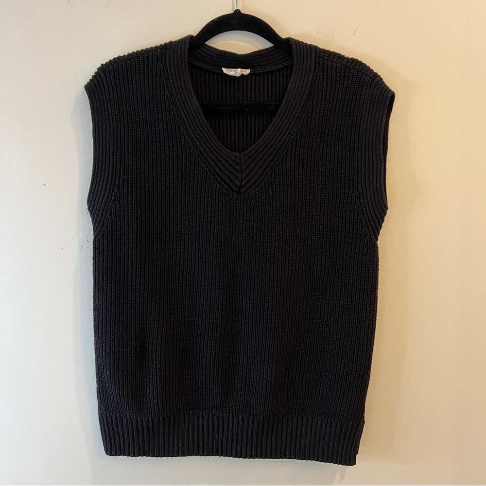 Tribal Women’s V-Neck Black Sweater Vest